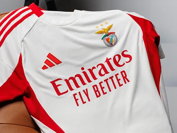 Camisola Alternativa Branca SL Benfica 2025/26 - Vista 6